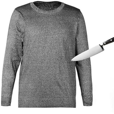 Hggdsac Vêtements de coupe de protection de niveau 5, vêtements de coup de poignard, Couteau En Fibre PE De Grade 5, résistant aux Coups de Couteau Garde du Corps Chemise, Facile à nettoyer(XL)