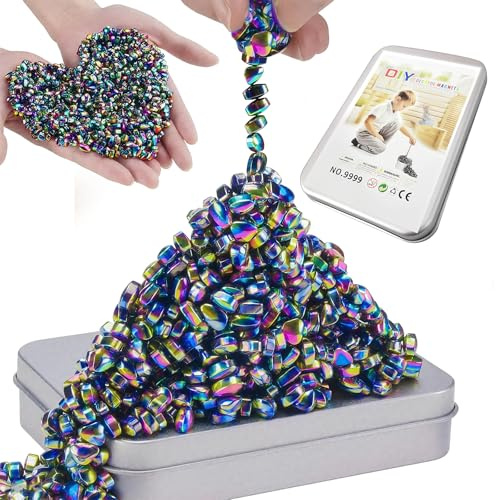 Feegela 510 Magnete Steine Fidget Spielzeug Anti-Stress Geschenkset, Magnetspiel für Jugendliche & Erwachsene, Kreatives Entspannungs Gadget ab 11 12 13 14 15 Jahren mit Autismus-Förderung