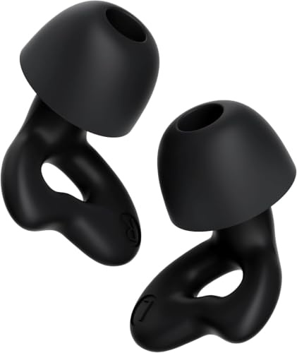 Reusable Silicone Earplugs for Sleeping, Travel and Focus – Noise Reduction up – Comfortable Fit for Side Sleepers – Washable with Carrying Case