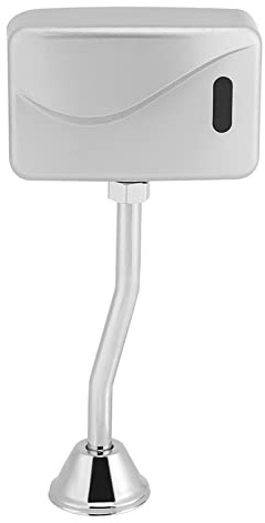 Automatic Toilet Flusher Kit, DC 6V Bathroom Toilet Flush Valve Intelligent Faucet Exposed Wall Mounted Automatic Sensor Touchless Urinal Flush Valve