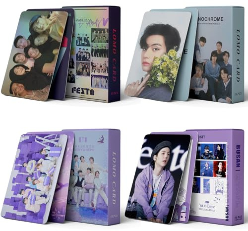 PfirstDa BTS Lomo Lot de 220 Cartes Photo, BTS Album Born Merch Cartes, BTS Cartoline Fotografiche Cadeau pour K-Pop Fans