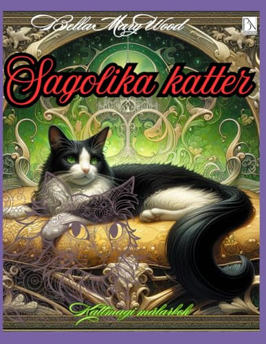Sagolika Katter Kattmagi målarbok: magiska katter