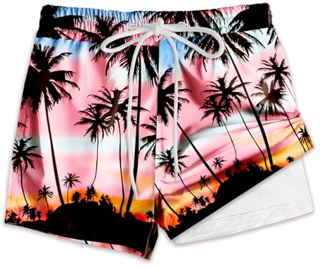 Arankhiger Boys Swimming Shorts Quick Dry Swim Trunks with Compression Lined Beach Shorts with Pockets