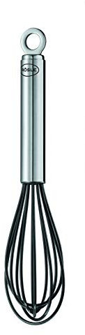 RÖSLE Frusta in silicone. Frusta di ottima qualità con manico sottile, in acciaio inossidabile 18/10, silicone, resistente a temperature fino a 220 °C, lavabile in lavastoviglie, lunghezza 27 cm
