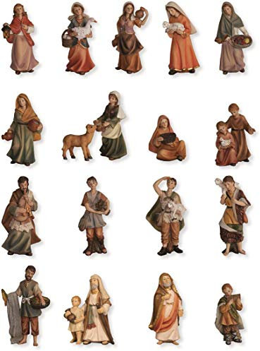 Unbekannt Krippenfiguren Markus Krippe, Zusatzfiguren, 18tlg, geeeignet für 11cm Figuren