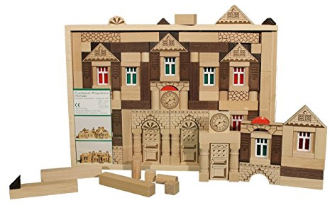 Holzspielzeug Baukasten Noblesse 143 BxHxT 37x27x5cm NEU Holzbaukasten Spielsortiment Bauspiel Bausteine Spiele Spielzeug Strategiespiel Geschicklichkeitsspiel Geduldsspiel Holzgestaltung Holz