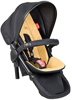 Phil&teds double kit™/Zweitsitz passt für Kinderwagen Dot, Sport, Dash, Voyager V6 2019+ mit Sitzauflage in der Farbe butterscotch