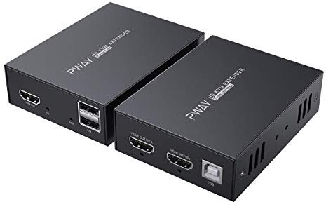 PW-HT225HK HDMI KVM USB Extender 165ft /50m Trasmissione su Single Cat5e / 6/7 Full HD 1080P Supporto Loop out Funzione EDID 3D