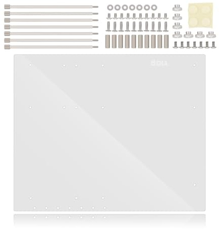 Transparente Acrylhalterung für ATX-Computer-Motherboard, 4 mm Dicker, hochwertiger DIY-Rahmen zum Testen oder Spielen, einfache Installation, Computerkühlung