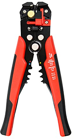 YIYITOOLS Wire Stripping Tool, Self-adjusting 8-Inch Automatic Wire Stripper/Cutting Pliers Tool for Wire Stripping, Cutting, Crimping 10-24 AWG (0.2~6.0mm²),XT-1-002