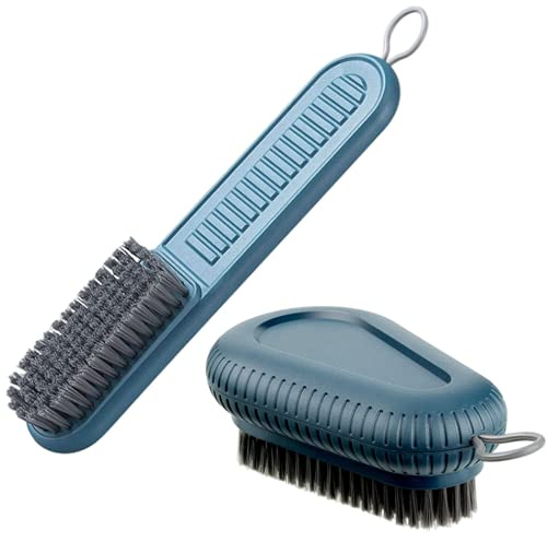 2 Pieces Cleaning Brush Soft Bristle Brush Laundry Scrub Brush Scrub Brush Multi Purpose Scrubbing Brush Soft Bristle Brush for Laundry Clothes Shoes Bathroom Shower Sink Floor
