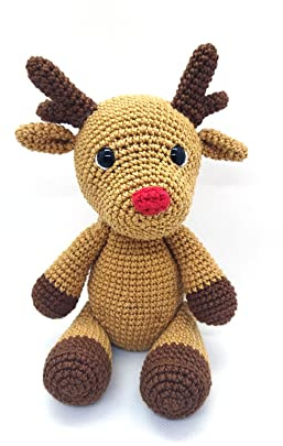 Kuscheltier Rentier | gehäkeltes Spielzeug | Geschenkidee | Weihnachten | Kinderspielzeug| Geschenk zum Geburtstag | Weihnachtsgeschenk