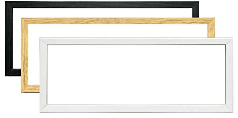 28x12Inch Panoramic Wall Hanging and Tabletop Photo/Picture Black Frames for Home Décor