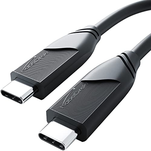 KabelDirekt – 4K USB C Kabel All-in-One, USB 4, ideal zum Schnellladen – 5m (überträgt Daten und Video mit 20Gbit/s, lädt mit 100W, funktioniert als Datenkabel/Ladekabel/Monitorkabel, Schwarz)