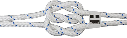 Hummelt Schot Seil Polyesterseil 8mm 25m weiß/blau