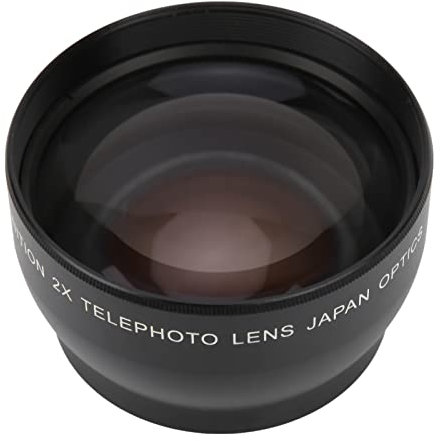 Akozon SLR-Kameraobjektive, 49 Mm Teleobjektiv mit 2-facher Vergrößerung, Geeignet für Alle Kameraobjektive von Teleobjektiven, 49 Mm 2,0-fache High-Definition