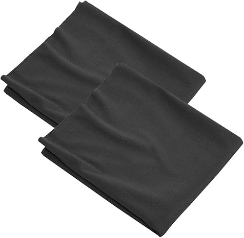 AFASOES Lautsprecher-Abdeckung 2 Stück 1,7 x 0,5m Stereo Schwarz | Akustisch Transparentes Lautsprechergewebe, Zuschneidbar, Für HiFi, Lautsprecherboxen, Subwoofer Und DIY-Projekte