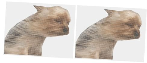Vaguelly 2stücke Wasserdichter Autoaufkleber Für Hund Lustiger Cartoon Fensteraufkleber Für Kreative Fahrzeugdekoration Selbstklebend Und Einfach Anzubringen Für Autofahrer Und