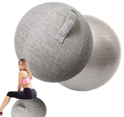 DIXII Yoga-Ball-Abdeckung, Gymnastikball-Abdeckung Mit Griff, Gymnastikball-Abdeckung, Pilates-Ball-Abdeckung Für Yoga-Ball-Schutz,D,75cm