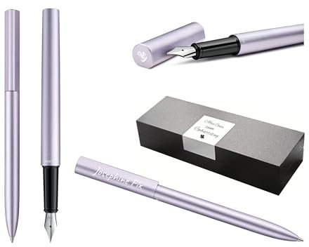 Pelican Pelikan Ineo® Elements Pluma estilográfica y bolígrafo con Grabado bolígrafo Premium de Regalo | Caja de Regalo | Recarga Azul | Regalo Personalizado | Nombre Grabado | cumpleaños (púrpura-