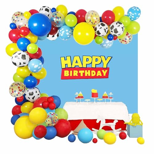 Boy Story Balloon Garland Kit Boy Story Party Decorations for Festival Party Supplies