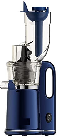 JINZBO Extractor de Jugo de Prensa en frío, exprimidor Lento de Entrada Grande, Filtro de licuadora de Frutas/Verduras para el hogar, fácil de Limpiar Pro