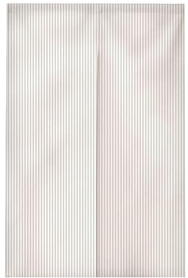 Türvorhang Graue Beige Streifen Küchenvorhänge Polyester Raumteiler Vorhang Kurz Scheibengardinen mit Teleskopstange Vorhänge Kurz Türvorhang Insektenschutz Fliegenvorhang Terrassentür 80x140cm