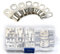 60Pcs Bolt Hole Tinned Copper Terminals Set, Crimp Connectors, Cable Lugs, Ring Terminals, Wire Connectors, Cable Crimps, Terminal Connector, Cable Lugs Ring Battery Terminal End Kit with Storage Box