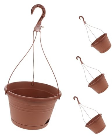 Gogogmee 4 Contenitori Per Fiori Vasi Per Piante Sospesi Cestini Decorativi Sospesi Per Decorazioni Da Parete Da Giardino