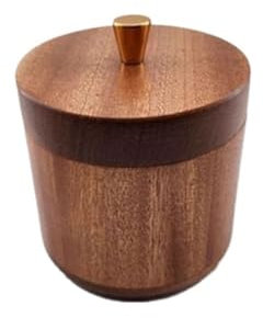 SDA287MZ Aschenbecher Aschenbecher aus Holz mit Deckel, Abnehmbarer Aschenbecher mit Edelstahleinsatz, Tischaschenbecher for den Innen- und Außenbereich, Terrasse, Büro, Zuhause Windaschenbecher