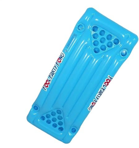 Generisch Aufblasbarer Pong -Tisch, Pool -Pong -Tisch | Floating Pingpong Raft - Bier Pool Pong Lounge Floßspielzeug aufblasbarer Tisch für Erwachsene für Partyspielezubehör