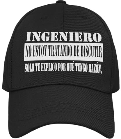 Vulfire Gorra Hombre Ingeniero. Regalo de Graduación. Ideas de Regalos Originales de Ingeniería, Regalo para Ingenieros. Gorra con Visera
