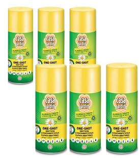 Insetticida Autosvuotante Aerosol One-Shot Casa Jardin,contro Insetti Volanti e Striscianti,Piretro Naturale e Permetrina,Insetticida Formiche, Zanzare, Mosche, Ragni,per interno,150 ml per 100mq (6)