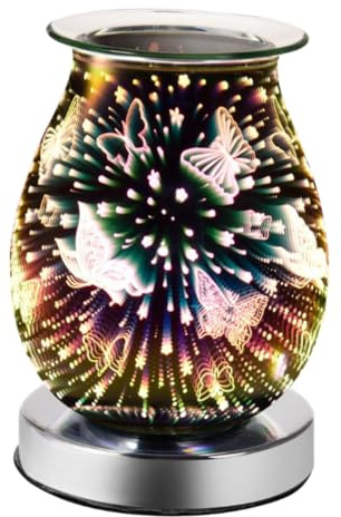 Alipis Lampe Aromatique Électrique Motifs Réchauffeur Parfum Brûleur Cire sans Flamme Diffuseur Ambiance pour Salon Chambre Bureau