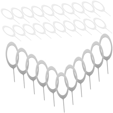 WOONEKY 100piezas Aguja para Extraer Tarjetas De Teléfono Celular Pin para Tarjeta Sim De Acero Inoxidable Herramienta para Expulsar Sim De Teléfono Móvil Pin para Expulsar De Celular