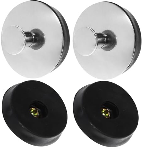 NULYLU 4pcs Bathroom Sink Stopper Drain Plug Set, Small Size Basin Drain Strainer Covers for Washbasin, Bathtub, Laundry Sink, Anti-clog Push Plug Accessories
