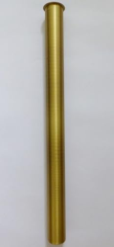 Nero Tauchrohr Verlängerung 32mm Bördelrohr Abfluss Siphon Ablauf Rohr Messing gebürstet 400 mm