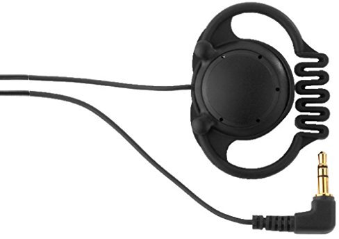 Monacor ES-16 Noir Circumaural crochet auricullaire casque - Casques (Circum-aural, crochet auricullaire, Avec fil, 20 - 20000 Hz, 105 dB, Noir)
