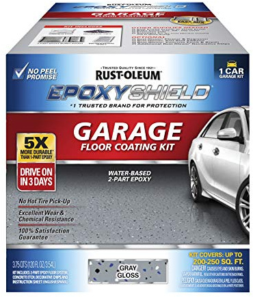 Rust-Oleum EpoxyShield Gloss Gray Garage Floor Coating Kit