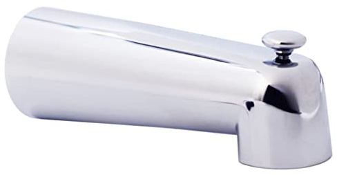 Westbrass 7 Diverter Tub Spout, Polished Chrome, E507D-1F-26