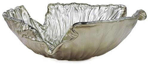 Tammaro Home Fazzoletto Gold Ciotola Centrotavola in Vetro di Murano