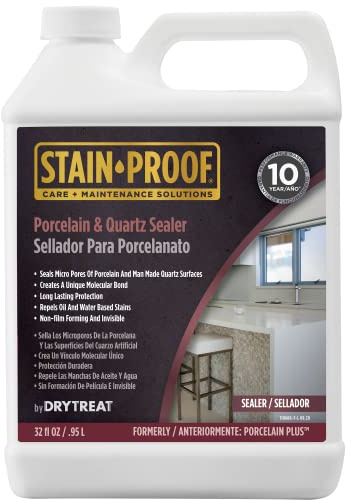 DRY-TREAT Porcelain Plus - Premium Porcelain Floor Cleaner and Quartz Sealer - Impregnating Sealer - 110600 - 1 Quart
