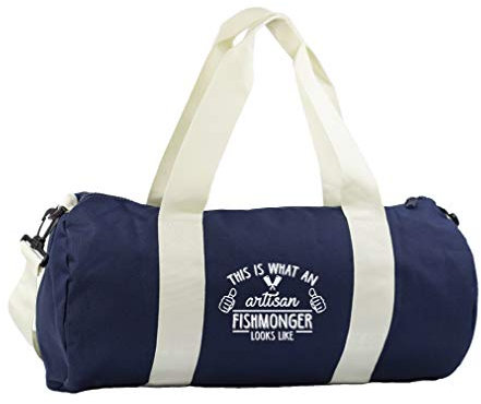 Hippowarehouse This Is What An Artisan Fishmonger Looks Like Gymwear Gym Duffle Cylinder Uniform Kit Bag 50 x 25 x 25cm 20 litres