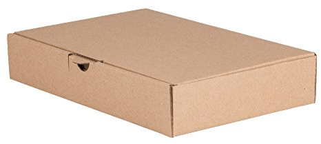 BB-Verpackungen 25x Maxibriefkartons 240 x 160 x 45 mm braun DIN A5 bis 15 kg belastbar (25 Stück) | kompakt, robust & schnell aufzubauen