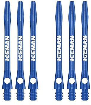 RED DRAGON Gerwyn Price Iceman Logo Aluminium Blue Dart Shafts (Stems) - 3 Sets Per Pack
