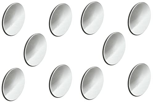 cyclingcolors 10x Cache vis chromé adhésif Autocollant argenté 13mm Bouchon Trou Meuble Table Chaise Cuisine Salle de Bain Toilette