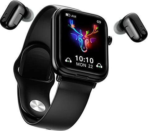 AMITVA Smart Watch, Fitness Tracker with Heart Rate Sleep Monitor 1.7'' Full Touch Smartwatch for Women Men Sports Calorie Step Counter Fitness Watch Compatible Android Ios