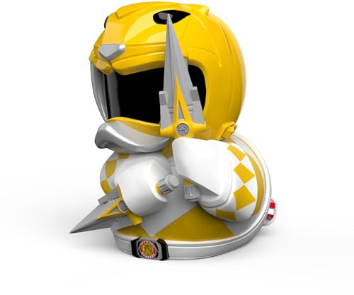 TUBBZ First Edition Figurine de Canard en Caoutchouc Vinyle Jaune Ranger – Produit Officiel Power Rangers – Télévision, Films et Jeux vidéo pour Enfants