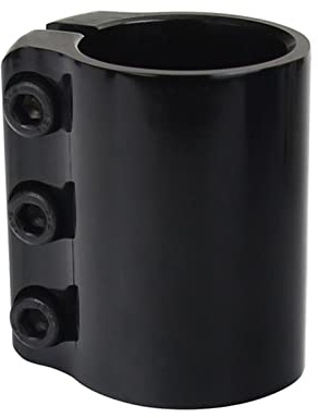 JUANZD Kompatibel mit SCS 4 Bolts Pro Stunt-Scooter-Klemme aus Aluminium, schwarz, HIC-Tretroller-Teile, Ersatz-Lenkerzubehör for Scooter(H1 Black)