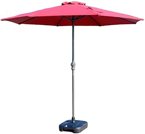 QUSYZD Sonnenschirm, Sonnenschirm, Gartenschirm, 9 Fuß, für Terrasse/Hof, Outdoor-Markttisch, mit Kurbel, Polyester, wasserdicht, Anti,